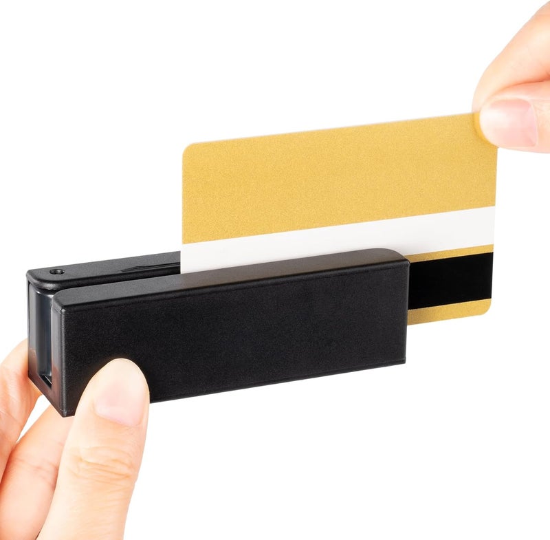Posunitech Msr90 Swiper Magnetic Credit Card Reader USB 3-Tracks Hi/Lo Data Collector, Mini Stripe Card Reader for Point of Sale (POS), Access Control, ID Verify - Image 2
